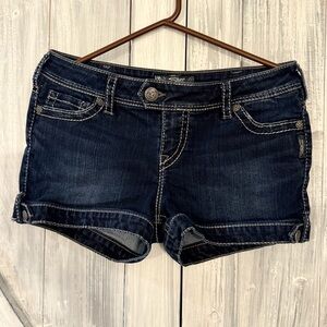 Silver Jeans Dark Blue Jean Shorts size 31